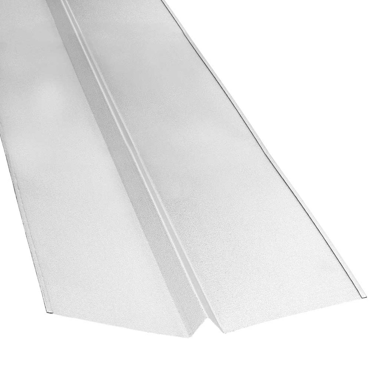 Gibraltar Building Products 24-in x 10-ft Sliver Stainless Steel W-Valley Drip Edge Flashing, 26-Gauge