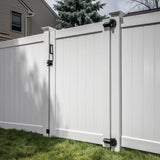 Freedom Bolton 9-ft H x 5-in W White Vinyl End Fence Post (Assembled)