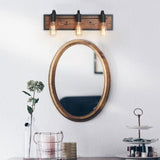 Wayner 3-Light Black Rustic Bathroom Vanity Light Water Pipe Wall Sconce