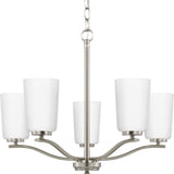 Progress Lighting Adley 5-Light Brushed Nickel Transitional Chandelier