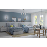 Progress Lighting Adley 3-Light Brushed Nickel Transitional Etched Glass Bell Medium Hanging Pendant Light