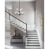 Progress Lighting Adley 9-Light Matte Black Transitional Chandelier