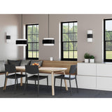Progress Lighting Silva 3-Light Matte Black Modern/Contemporary Drum Medium Hanging Pendant Light