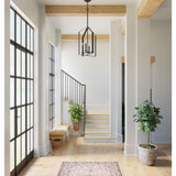 Progress Lighting Vertex 4-Light Matte Black Modern/Contemporary Drum Medium Hanging Pendant Light
