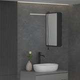 Forclover 15-in x 26-in Lighted LED Surface Mount Aluminum Mirrored Soft Close Medicine Cabinet