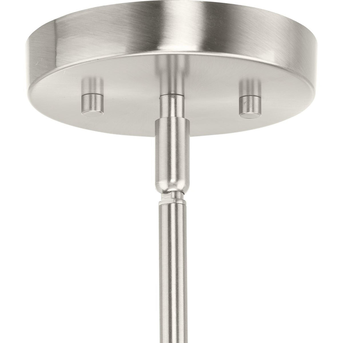 Progress Lighting Trimble 2-Light Brushed Nickel Industrial Chandelier