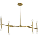 Progress Lighting Arya 8-Light Brushed Gold Modern/Contemporary Chandelier