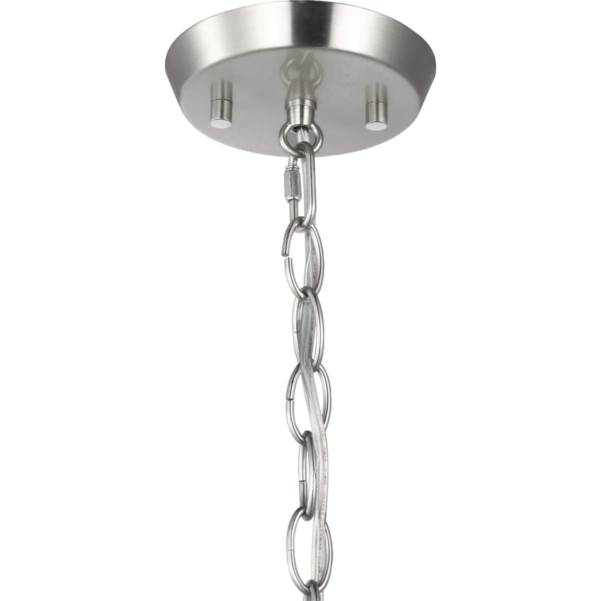 Progress Lighting Vertex 3-Light Brushed Nickel Modern/Contemporary Chandelier