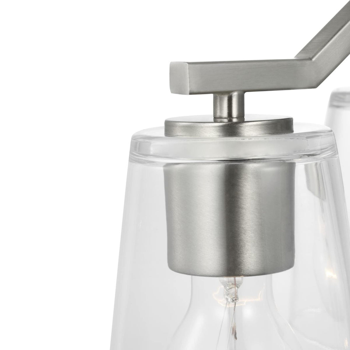 Progress Lighting Vertex 3-Light Brushed Nickel Modern/Contemporary Chandelier