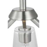 Progress Lighting Vertex 3-Light Brushed Nickel Modern/Contemporary Chandelier