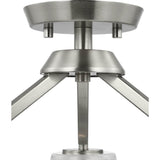Progress Lighting Vertex 3-Light Brushed Nickel Modern/Contemporary Chandelier