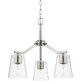 Progress Lighting Vertex 3-Light Brushed Nickel Modern/Contemporary Chandelier