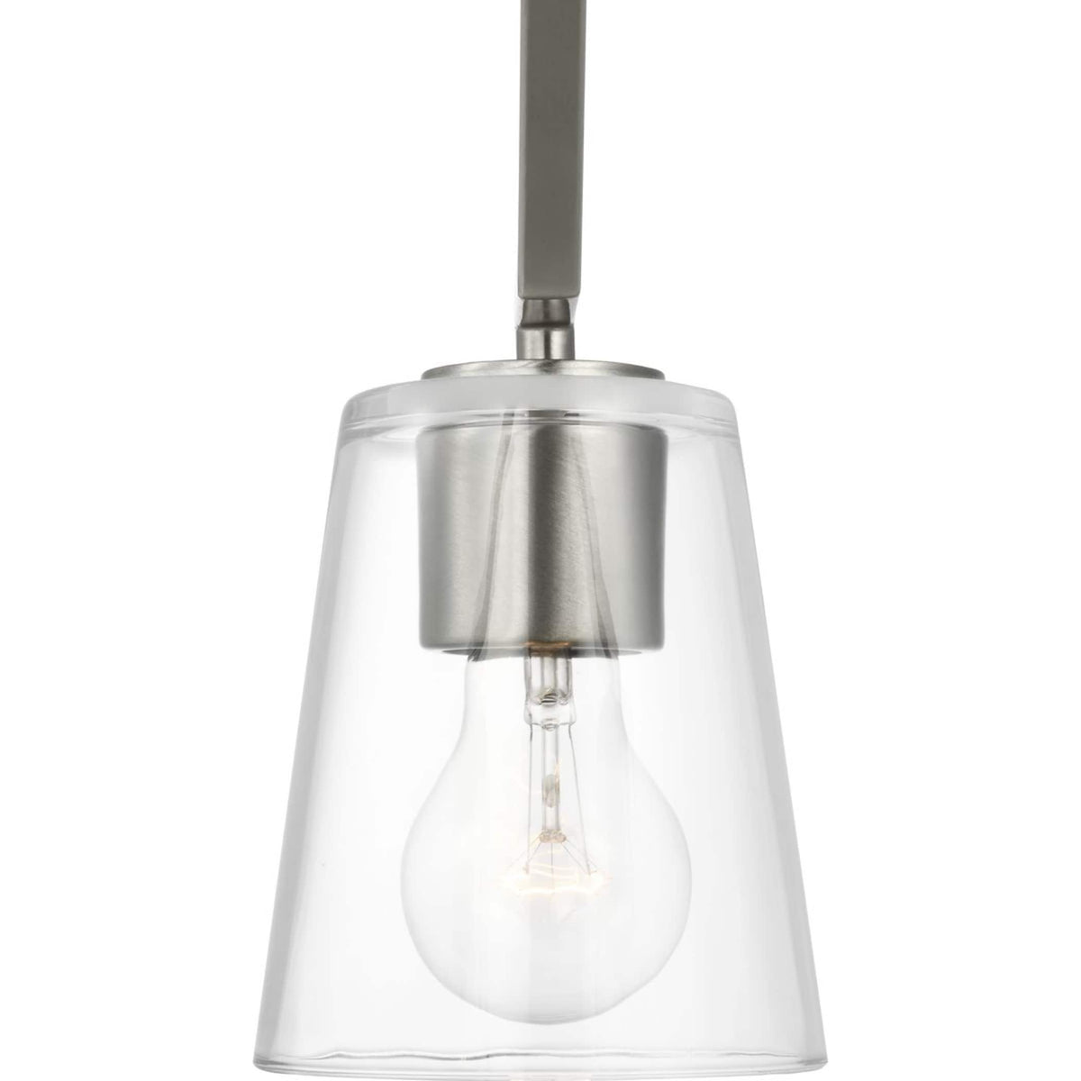 Progress Lighting Vertex 3-Light Brushed Nickel Modern/Contemporary Chandelier