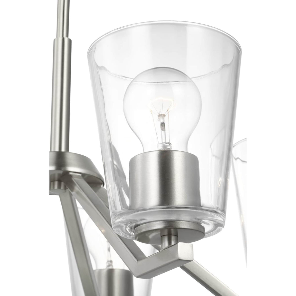 Progress Lighting Vertex 5-Light Brushed Nickel Modern/Contemporary Chandelier