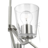 Progress Lighting Vertex 5-Light Brushed Nickel Modern/Contemporary Chandelier