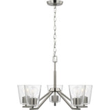 Progress Lighting Vertex 5-Light Brushed Nickel Modern/Contemporary Chandelier