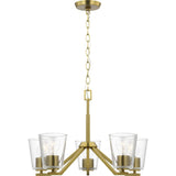 Progress Lighting Vertex 5-Light Brushed Gold Modern/Contemporary Chandelier
