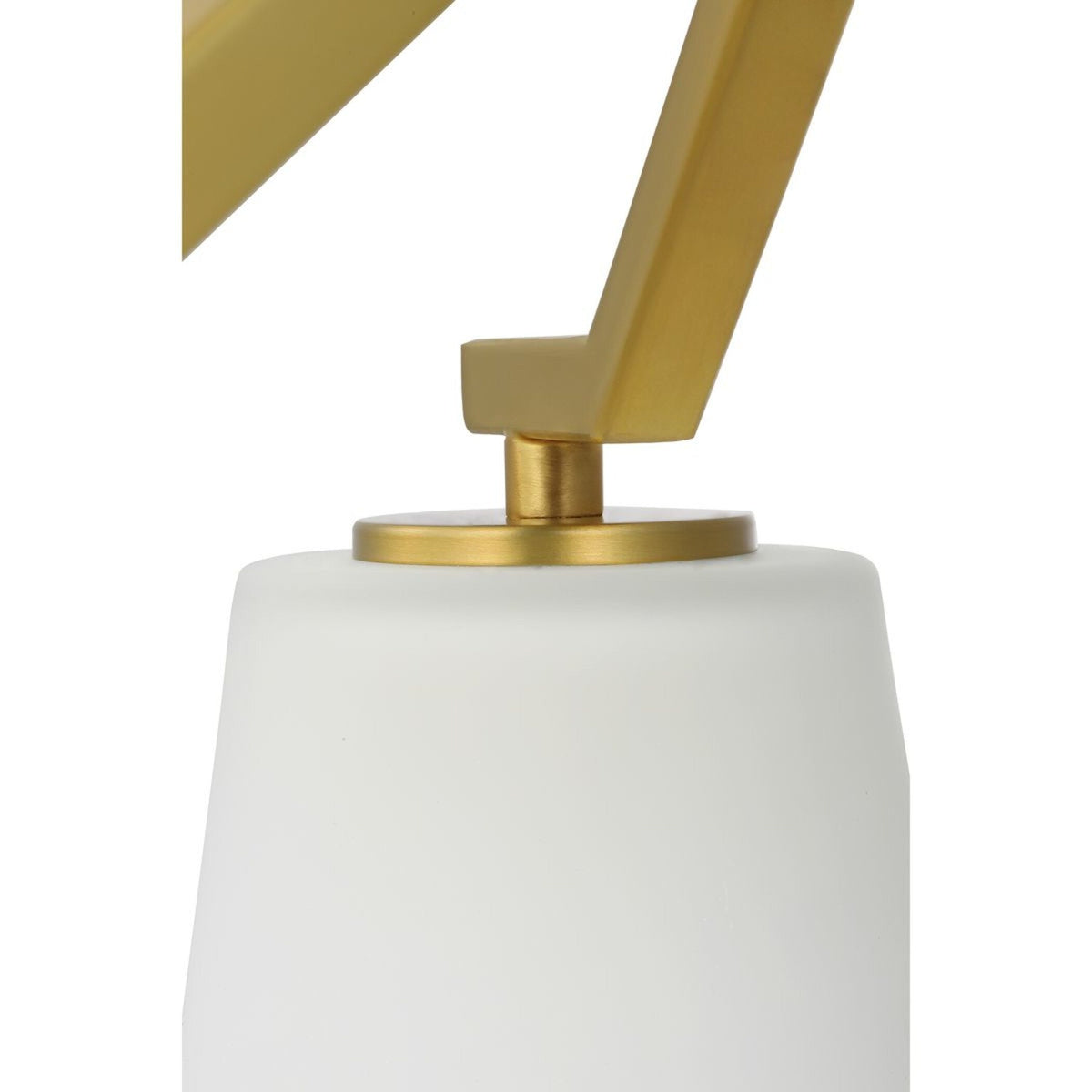 Progress Lighting Vertex 3-Light Brushed Gold Modern/Contemporary Etched Glass Cone Medium Hanging Pendant Light