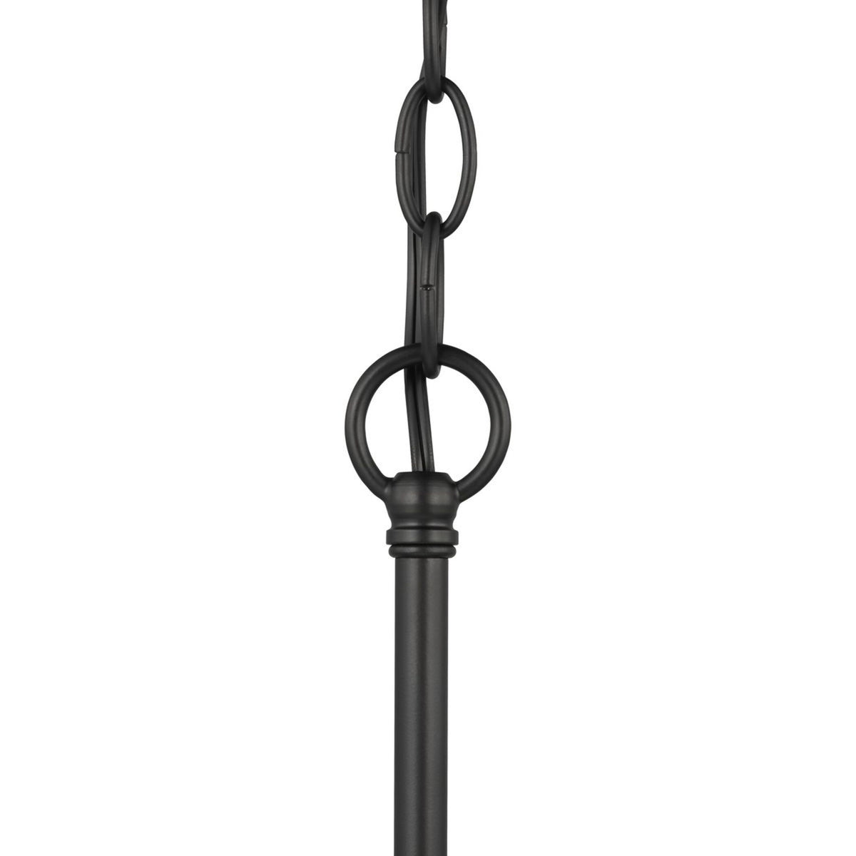 Progress Lighting Adley 3-Light Matte Black Transitional Chandelier