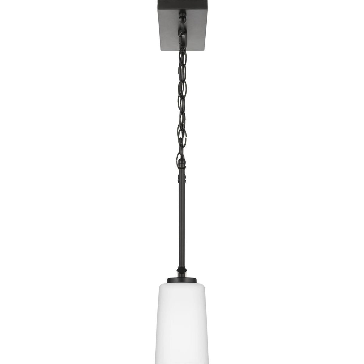 Progress Lighting Adley 3-Light Matte Black Transitional Chandelier