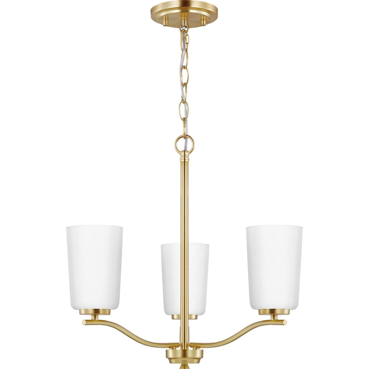Progress Lighting Adley 3-Light Satin Transitional Chandelier