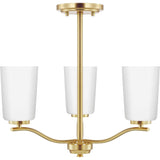 Progress Lighting Adley 3-Light Satin Transitional Chandelier