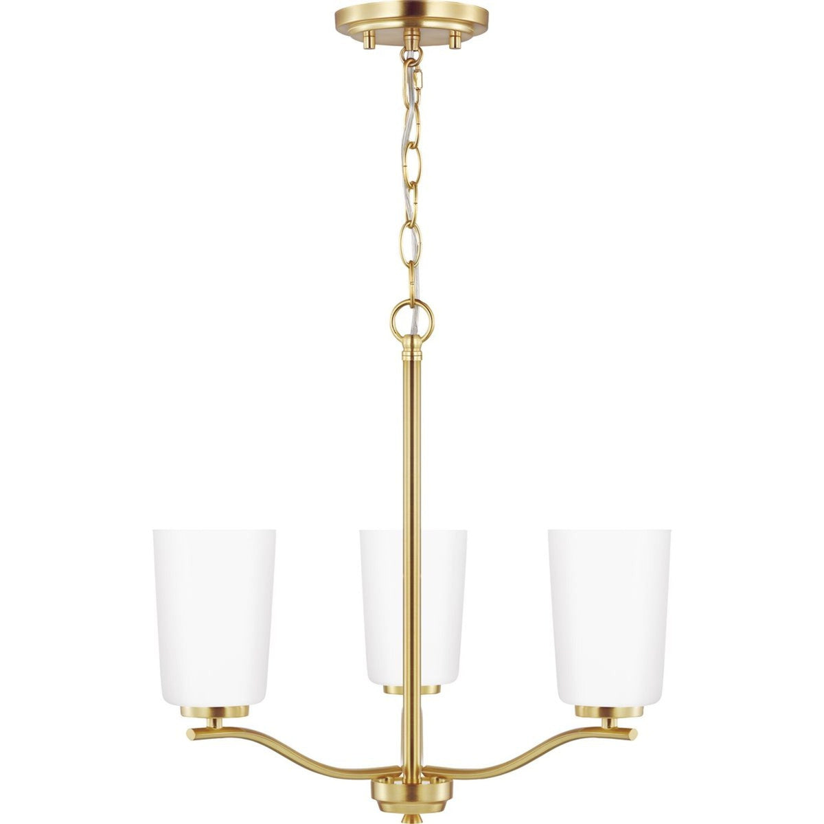 Progress Lighting Adley 3-Light Satin Transitional Chandelier