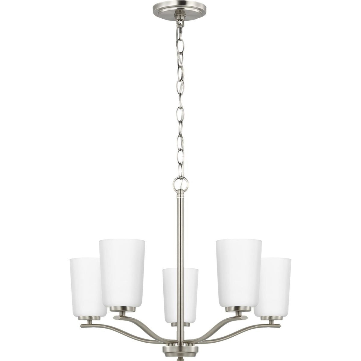 Progress Lighting Adley 5-Light Brushed Nickel Transitional Chandelier