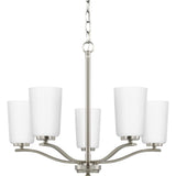 Progress Lighting Adley 5-Light Brushed Nickel Transitional Chandelier