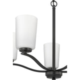 Progress Lighting Adley 5-Light Matte Black Transitional Chandelier