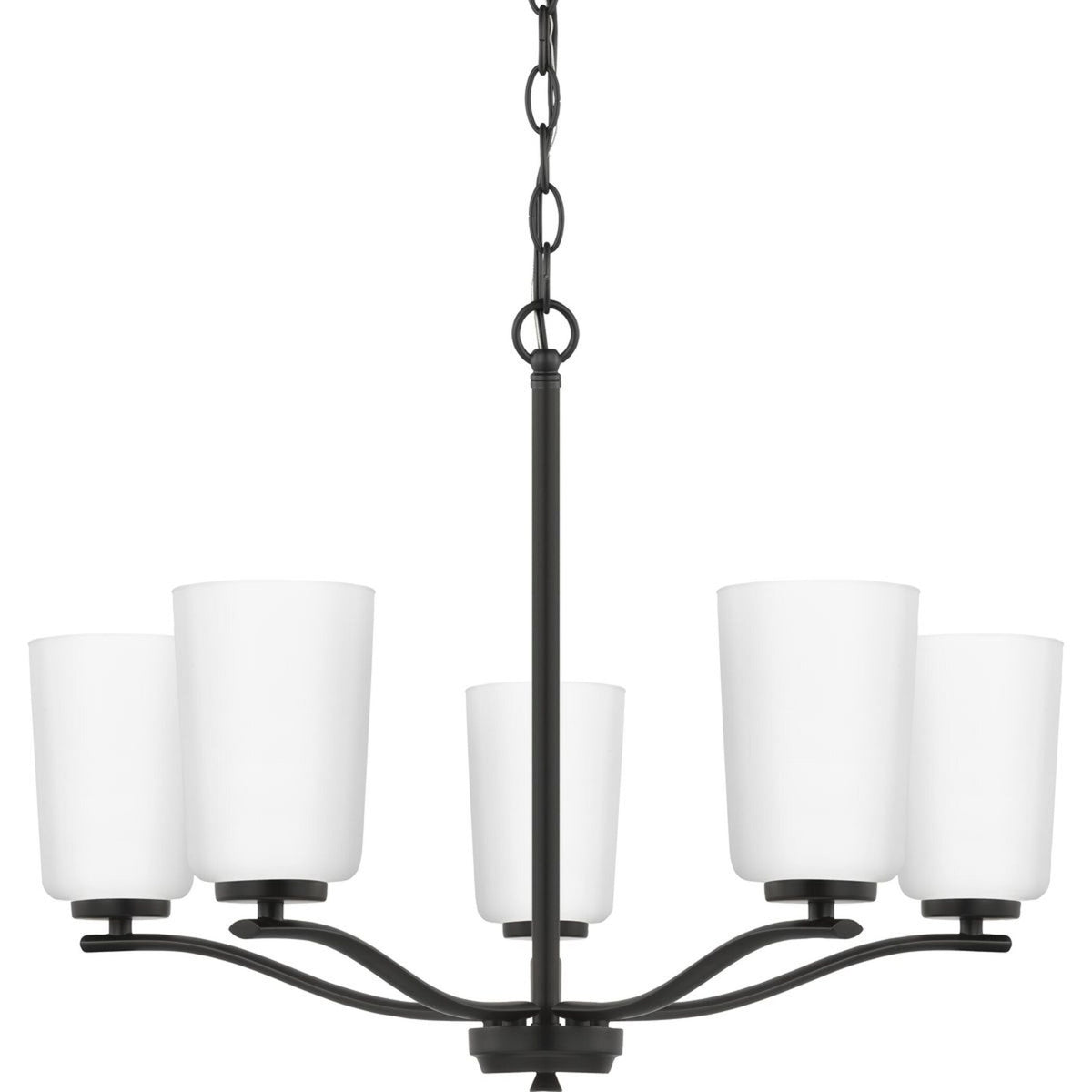 Progress Lighting Adley 5-Light Matte Black Transitional Chandelier
