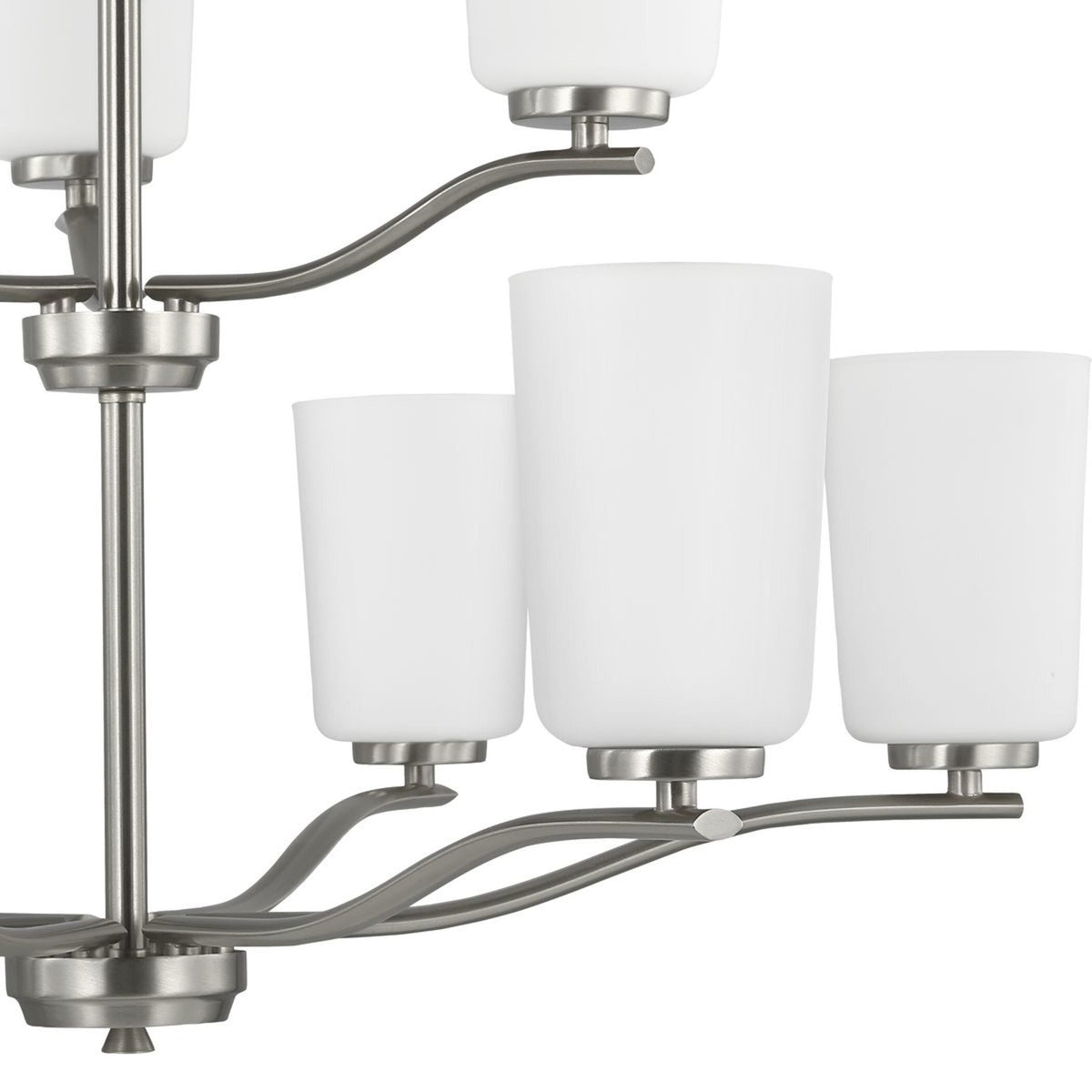 Progress Lighting Adley 9-Light Brushed Nickel Transitional Chandelier