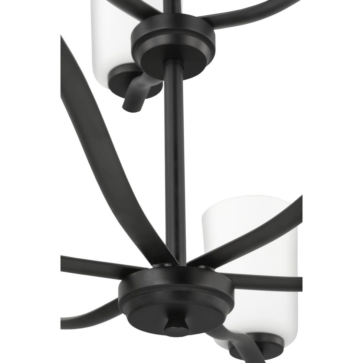 Progress Lighting Adley 9-Light Matte Black Transitional Chandelier