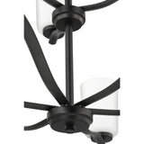 Progress Lighting Adley 9-Light Matte Black Transitional Chandelier