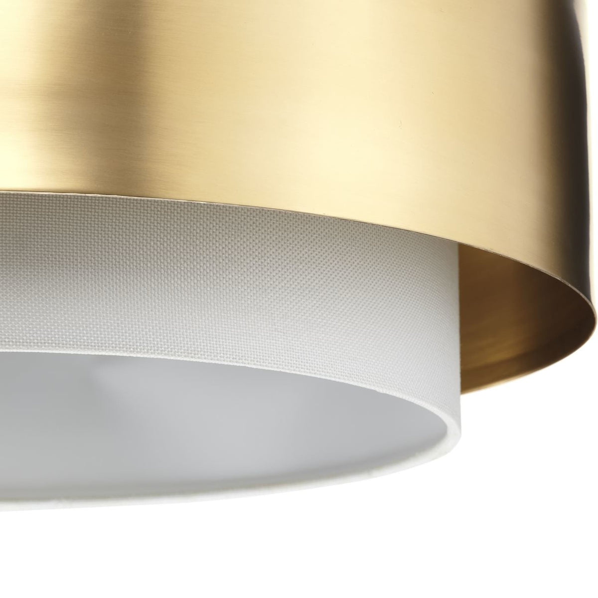 Progress Lighting Silva 3-Light Brushed Bronze Modern/Contemporary Drum Medium Hanging Pendant Light