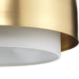 Progress Lighting Silva 3-Light Brushed Bronze Modern/Contemporary Drum Medium Hanging Pendant Light
