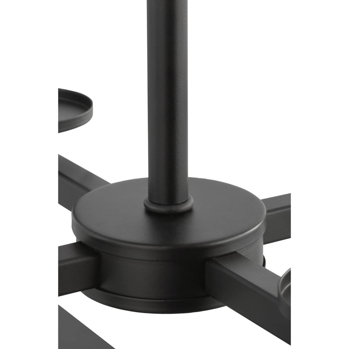 Progress Lighting Vertex 4-Light Matte Black Modern/Contemporary Drum Medium Hanging Pendant Light