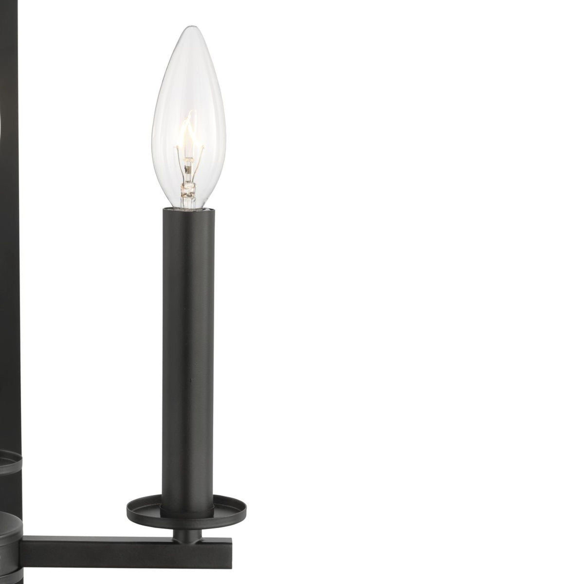 Progress Lighting Vertex 4-Light Matte Black Modern/Contemporary Drum Medium Hanging Pendant Light