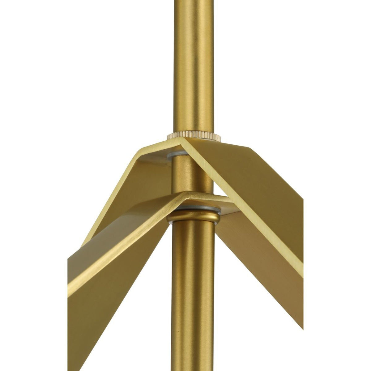 Progress Lighting Vertex 4-Light Brushed Gold Modern/Contemporary Geometric Medium Hanging Pendant Light
