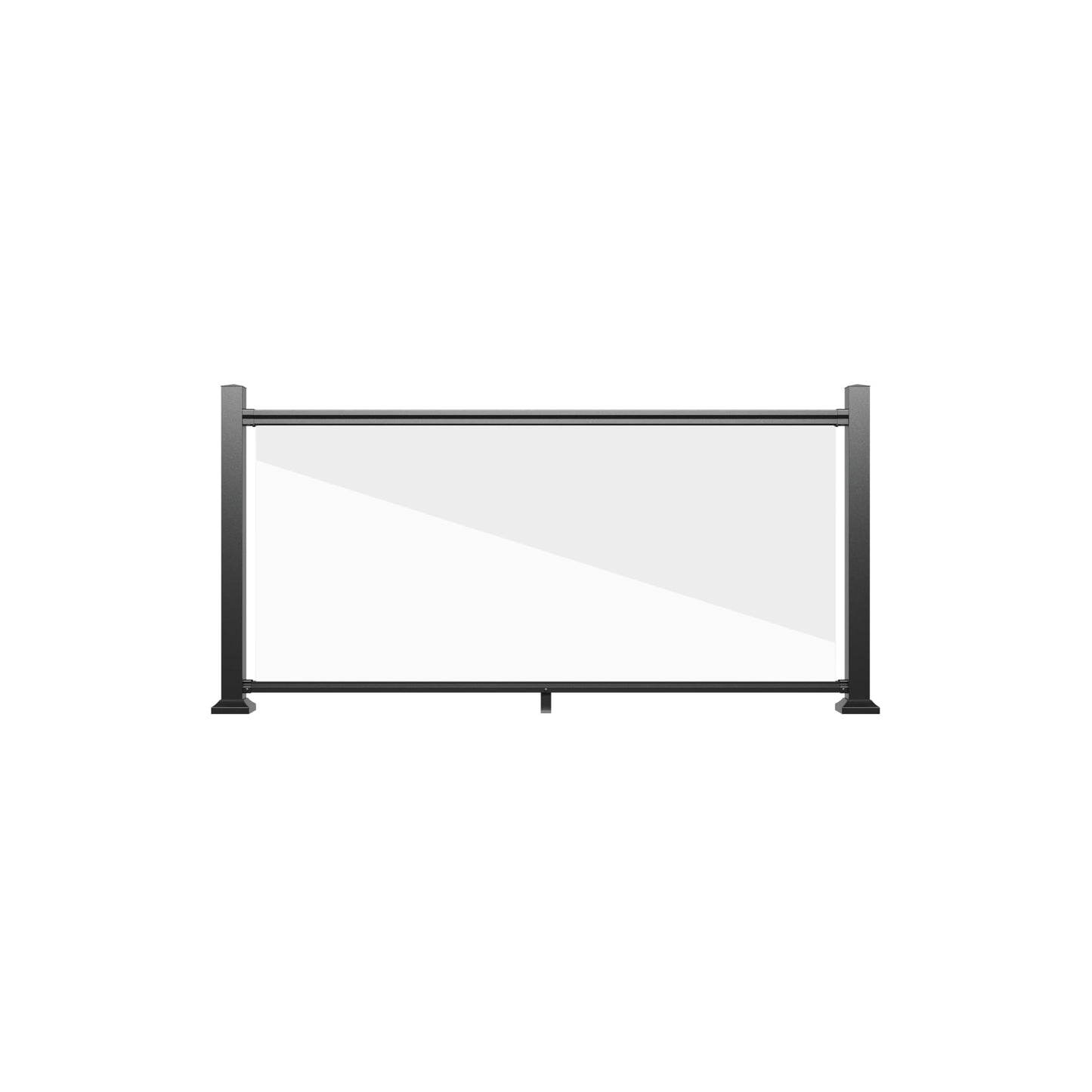 Fiberon CitySide Contemporary 6-ft x 36-in Matte Finish Aluminum Deck Rail Kit