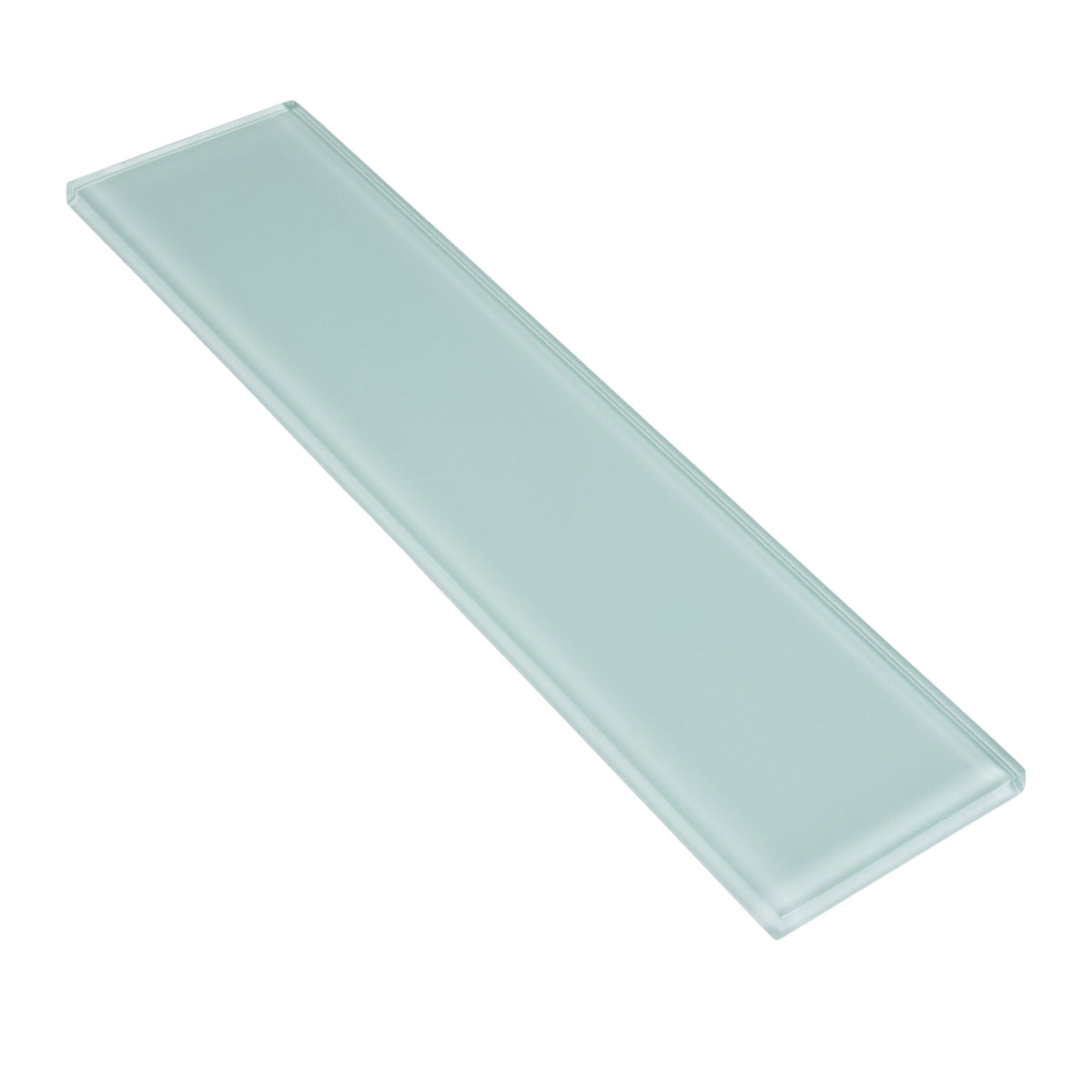 Apollo Tile (Sample) Wall Tile Cadet Blue 3-in x 12-in Glossy Glass Brick Subway Wall Tile
