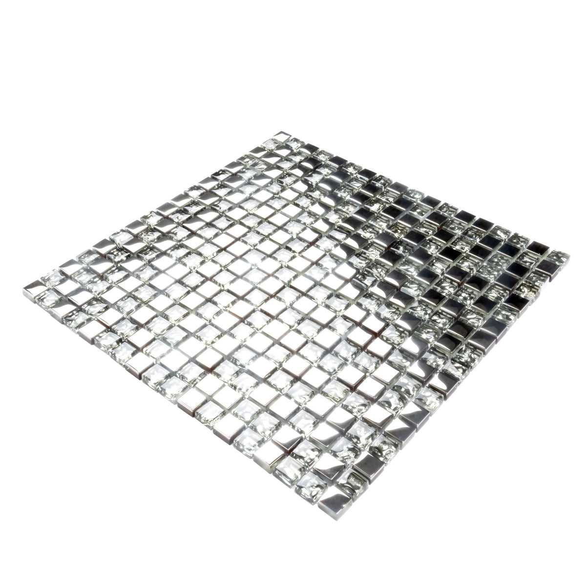 Apollo Tile (Sample) Floor and Wall Tile Flint Gray 4-in x 4-in Glossy Glass Wall Tile