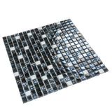 Apollo Tile (Sample) Floor and Wall Tile Dark Gray 4-in x 4-in Multi-finish Glass/Metal/Stone Marble Wall Tile