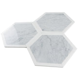 Apollo Tile (Sample) Athens White and Gray 12-in x 12-in Polished Marble Look Floor and Wall Tile