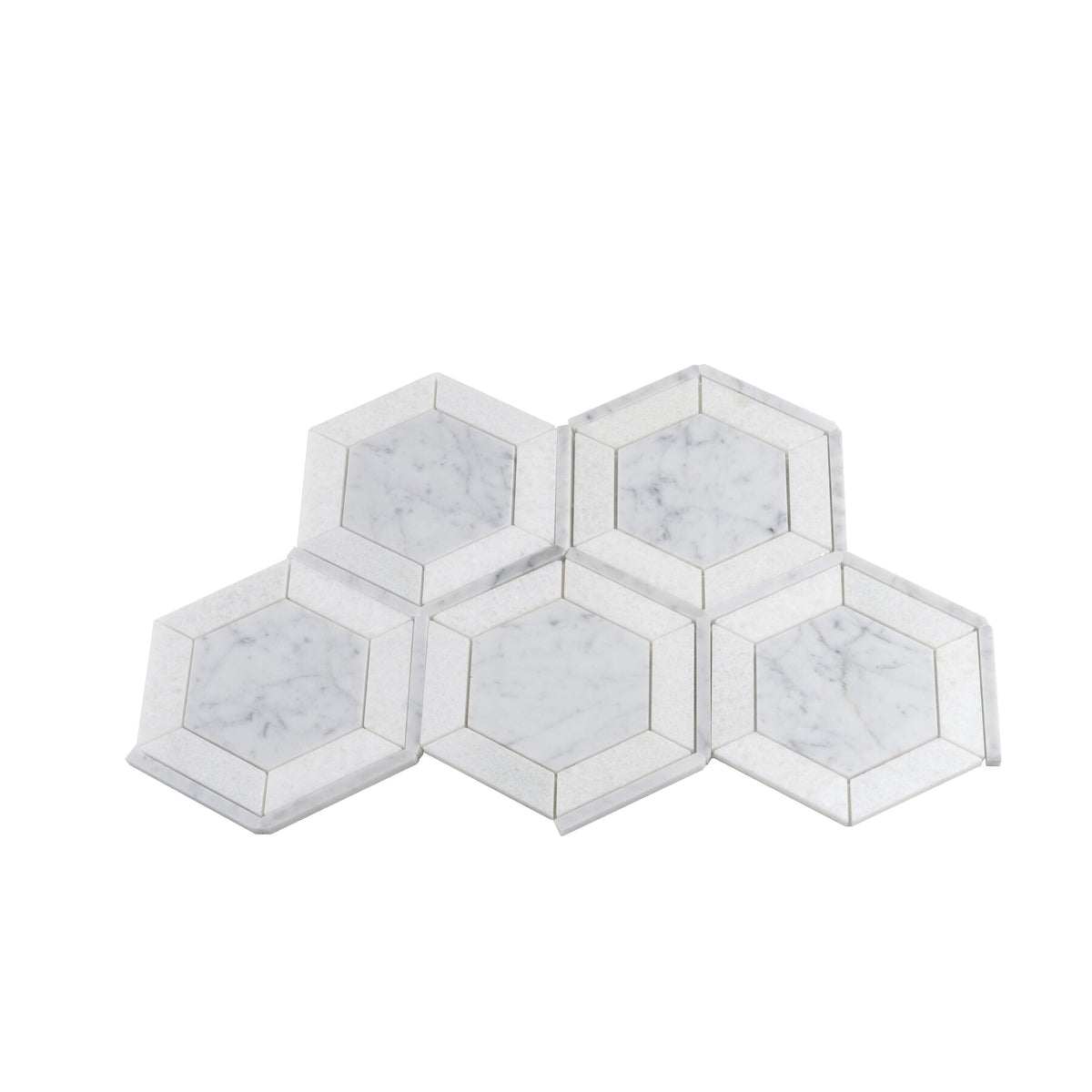 Apollo Tile (Sample) Athens White and Gray 8-in x 8-in Polished Marble Look Floor and Wall Tile