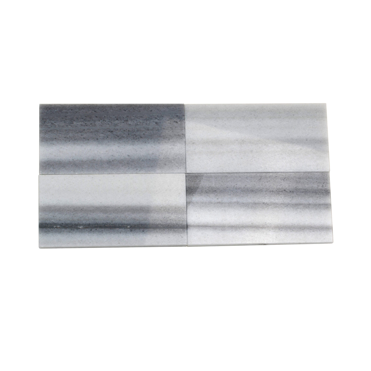 Apollo Tile (Sample) Floor and Wall Tile Gray 3-in x 6-in Polished Marble Subway Floor and Wall Tile