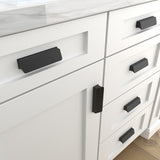 allen + roth Conway (96mm) Center to Center Square Cup Drawer Pull