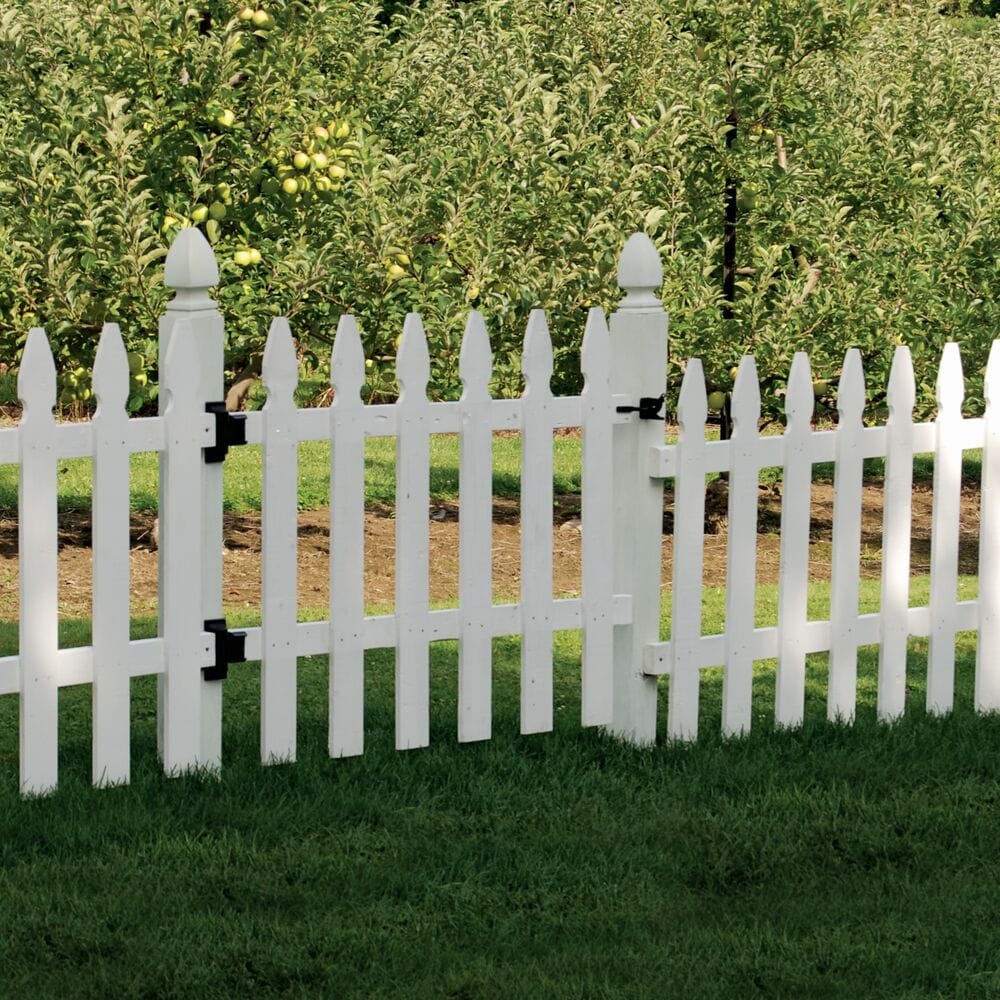 Freedom 5-in W x 5-in L White Vinyl Fence Post Cap- Fits Common Post Measurement: 5-in x 5-in