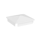 Freedom 5-in W x 5-in L White Vinyl Fence Post Cap- Fits Common Post Measurement: 5-in x 5-in