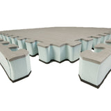 Greatmats 24-in W x 24-in L x 1.5-in T Interlocking Foam Gym Floor Tile (38.75-sq ft) (10-Pack)